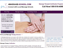 Tablet Screenshot of 4massage-school.com